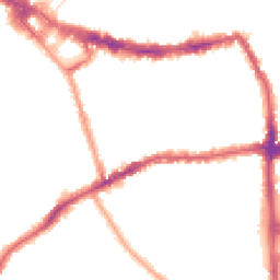 Night-time road noise heatmap for SW19 1LW