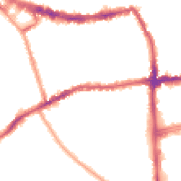 Night-time road noise heatmap for SW19 1LX