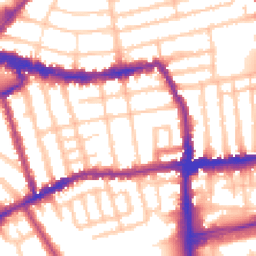 Daytime road noise heatmap for SW19 1TB
