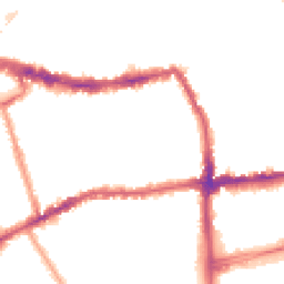 Night-time road noise heatmap for SW19 1TB