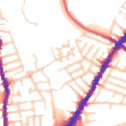 Daytime road noise heatmap for SW19 1TX