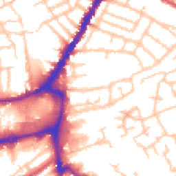 Daytime road noise heatmap for SW19 2DS
