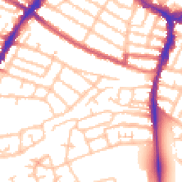 Daytime road noise heatmap for SW19 2EJ