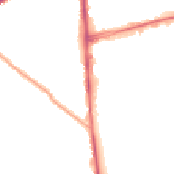 Night-time road noise heatmap for SW19 3BP