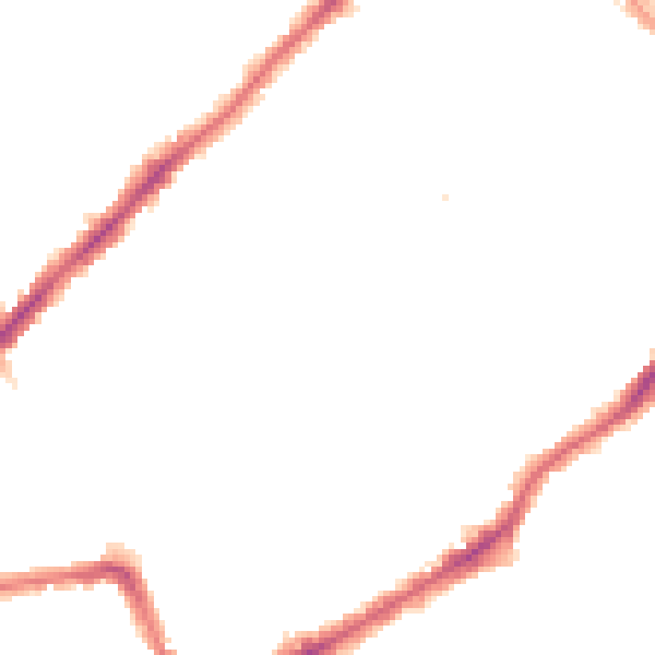 Night-time road noise heatmap for SW19 3PU