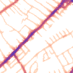 Daytime road noise heatmap for SW19 4BW