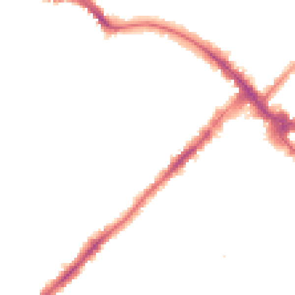 Night-time road noise heatmap for SW19 4EW