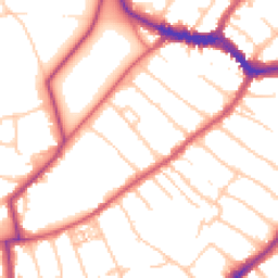 Daytime road noise heatmap for SW19 4TJ