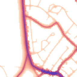 Daytime road noise heatmap for SW19 5EX