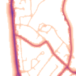 Daytime road noise heatmap for SW19 5LB