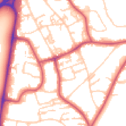 Daytime road noise heatmap for SW19 6HP