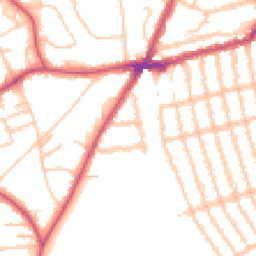 Daytime road noise heatmap for SW19 6NR