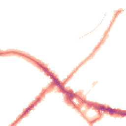 Night-time road noise heatmap for SW19 7AD