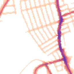 Daytime road noise heatmap for SW19 8AY