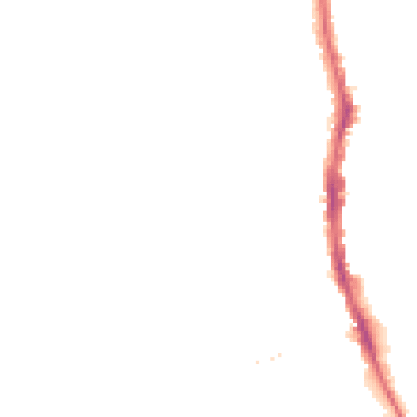 Night-time road noise heatmap for SW19 8AY