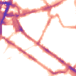 Night-time road noise heatmap for SW1P 1JW