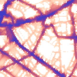 Daytime road noise heatmap for SW1P 1PE