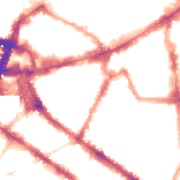 Night-time road noise heatmap for SW1P 1PQ