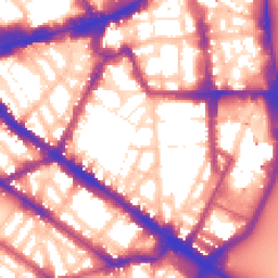 Daytime road noise heatmap for SW1P 2LX