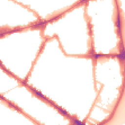 Night-time road noise heatmap for SW1P 2QL
