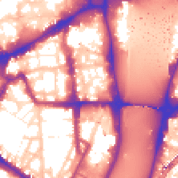 Daytime road noise heatmap for SW1P 3AF