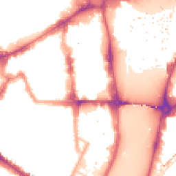 Night-time road noise heatmap for SW1P 3AF