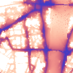 Daytime road noise heatmap for SW1P 3LD