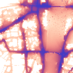 Daytime road noise heatmap for SW1P 3LL