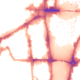 Night-time road noise heatmap for SW1P 3NB