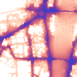 Daytime road noise heatmap for SW1P 3NG