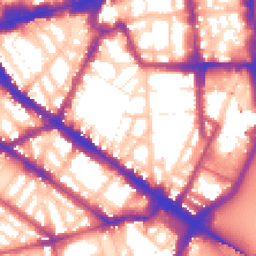 Daytime road noise heatmap for SW1P 4NJ