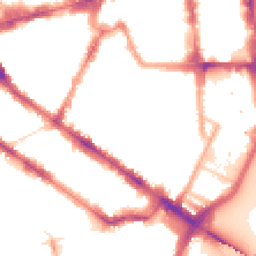 Night-time road noise heatmap for SW1P 4NJ