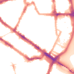 Night-time road noise heatmap for SW1P 4NR