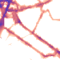 Night-time road noise heatmap for SW1V 1DX