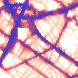 Daytime road noise heatmap for SW1V 1HR
