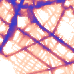 Daytime road noise heatmap for SW1V 1JB