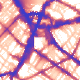 Daytime road noise heatmap for SW1V 1JT