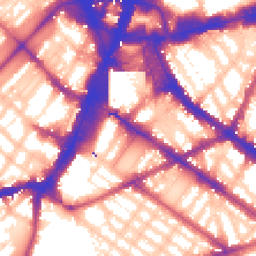 Daytime road noise heatmap for SW1V 1QF