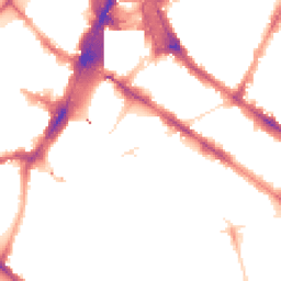 Night-time road noise heatmap for SW1V 1QL