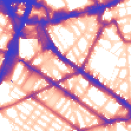 Daytime road noise heatmap for SW1V 1SH