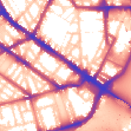 Daytime road noise heatmap for SW1V 2PX