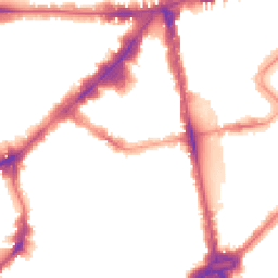 Night-time road noise heatmap for SW1X 0AD