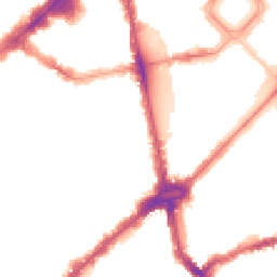 Night-time road noise heatmap for SW1X 0AU