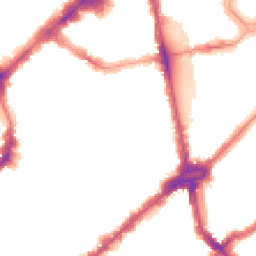 Night-time road noise heatmap for SW1X 0EA