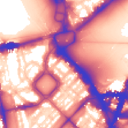 Daytime road noise heatmap for SW1X 7DE