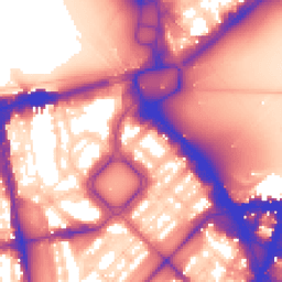 Daytime road noise heatmap for SW1X 7DJ