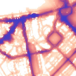 Daytime road noise heatmap for SW1X 8LB