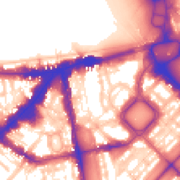 Daytime road noise heatmap for SW1X 9HF