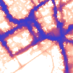Daytime road noise heatmap for SW1Y 4BN