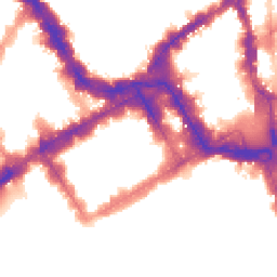 Night-time road noise heatmap for SW1Y 4JU
